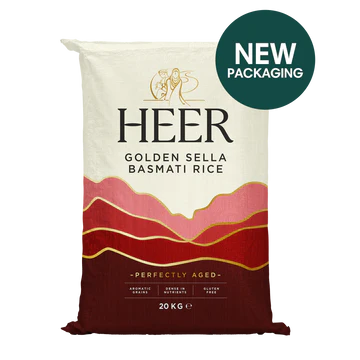 HEER Golden Sella Basmati Rice 20 KG
