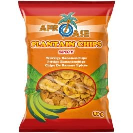 AFROASE Plantain Chips Spicy 80 G
