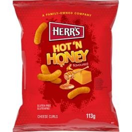 HERR'S Cheese Curls Hot'n Honey 110 G